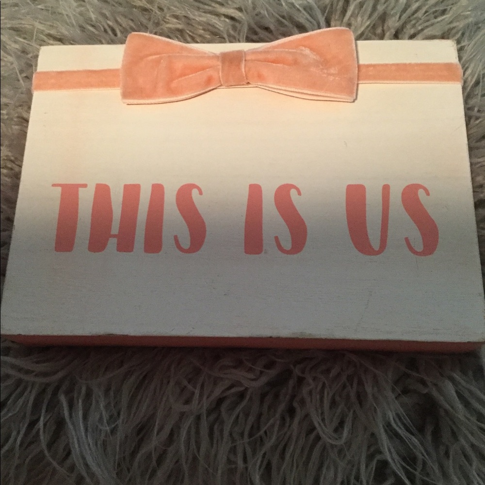 This is us  small wooden plaque